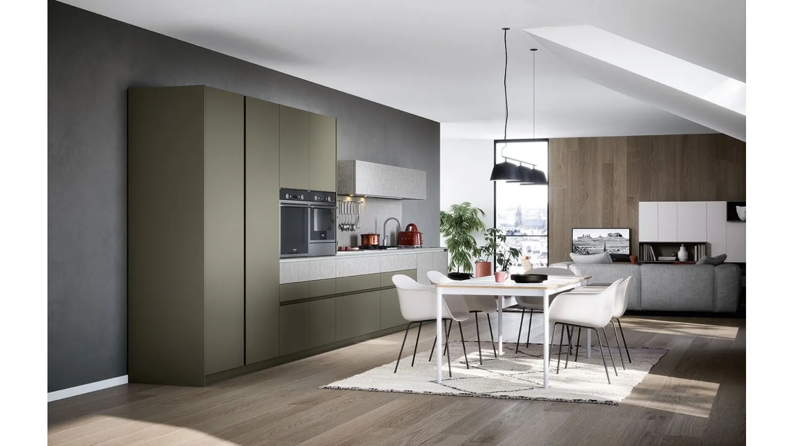 Cucina Moderna lineare Trend Gola Home 04 di Forma Cucine