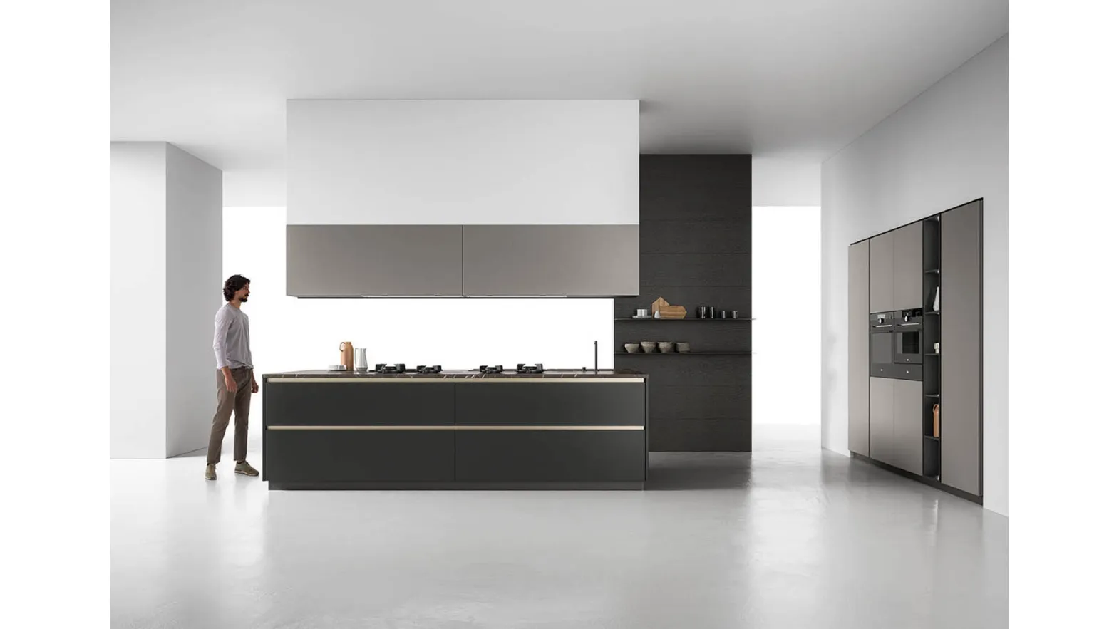 Cucina Moderna con isola Zafferano 06 di Valdesign