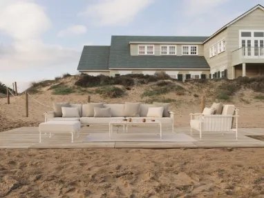 Arredo da esterno Hamptons in tessuto e alluminio di Vondom