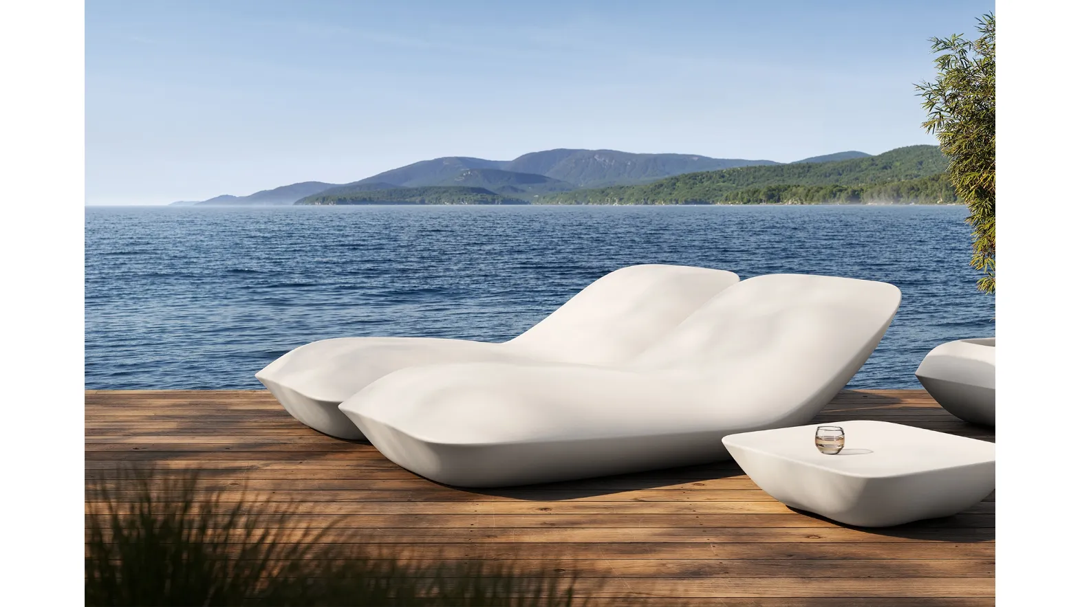 Lettino Pillow Sun Chaise di Vondom